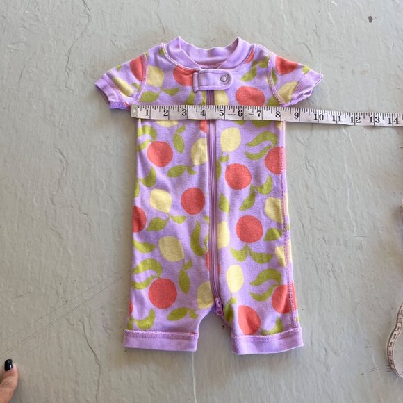 Hanna Andersson HannaJams Sleeper in Citrus Sunshine on Tea Rose Size 0-3mo - Picture 8 of 8